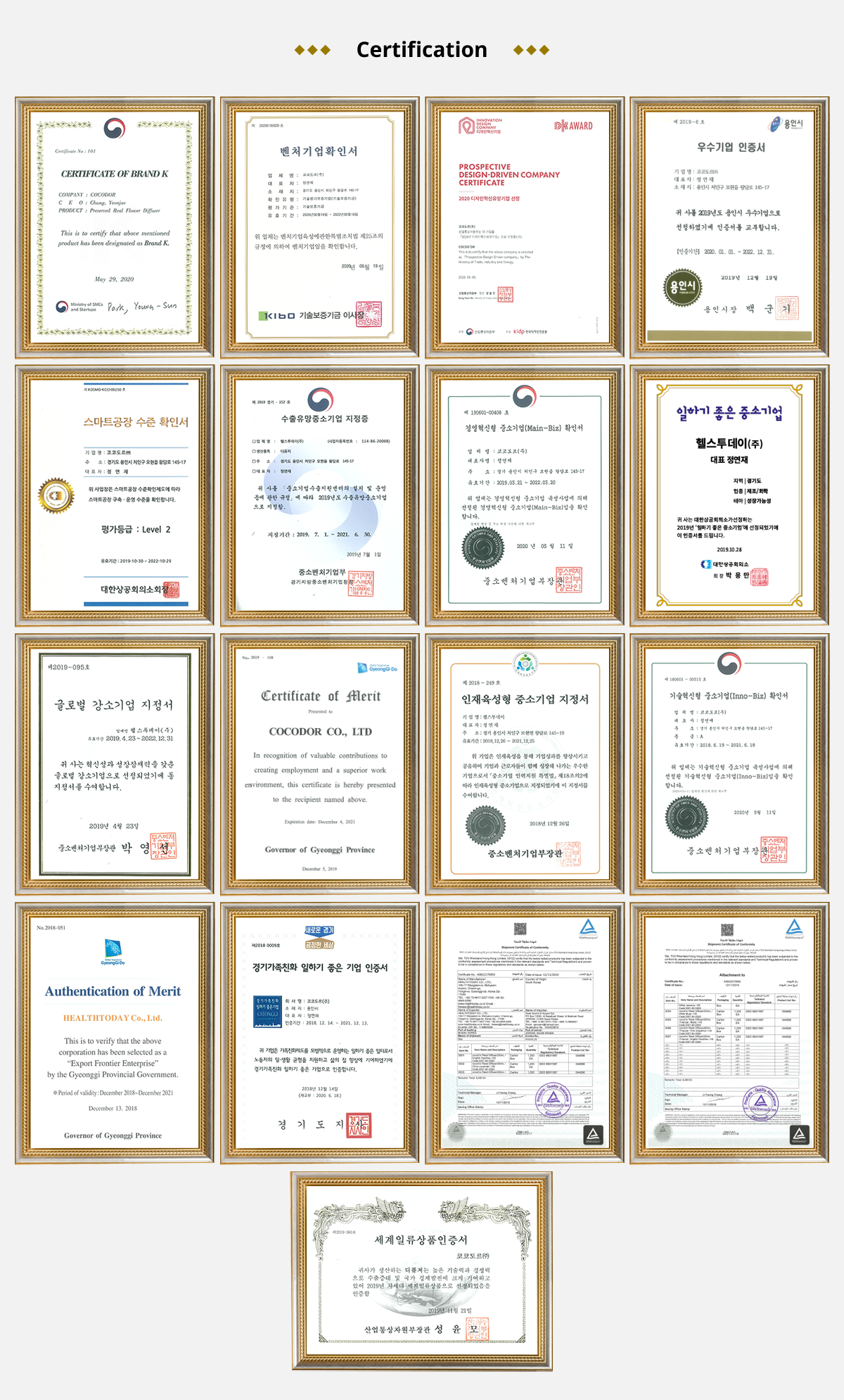 Certification
