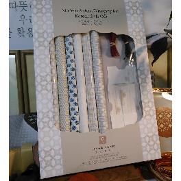 Modern pattern wrapping paper kit- M