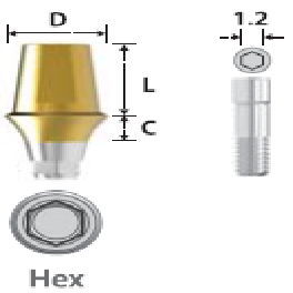 Cemented abutment