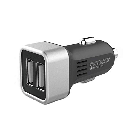 Twin Smart USB Travel Charger for Charging Smartphone, Tablet in Cars