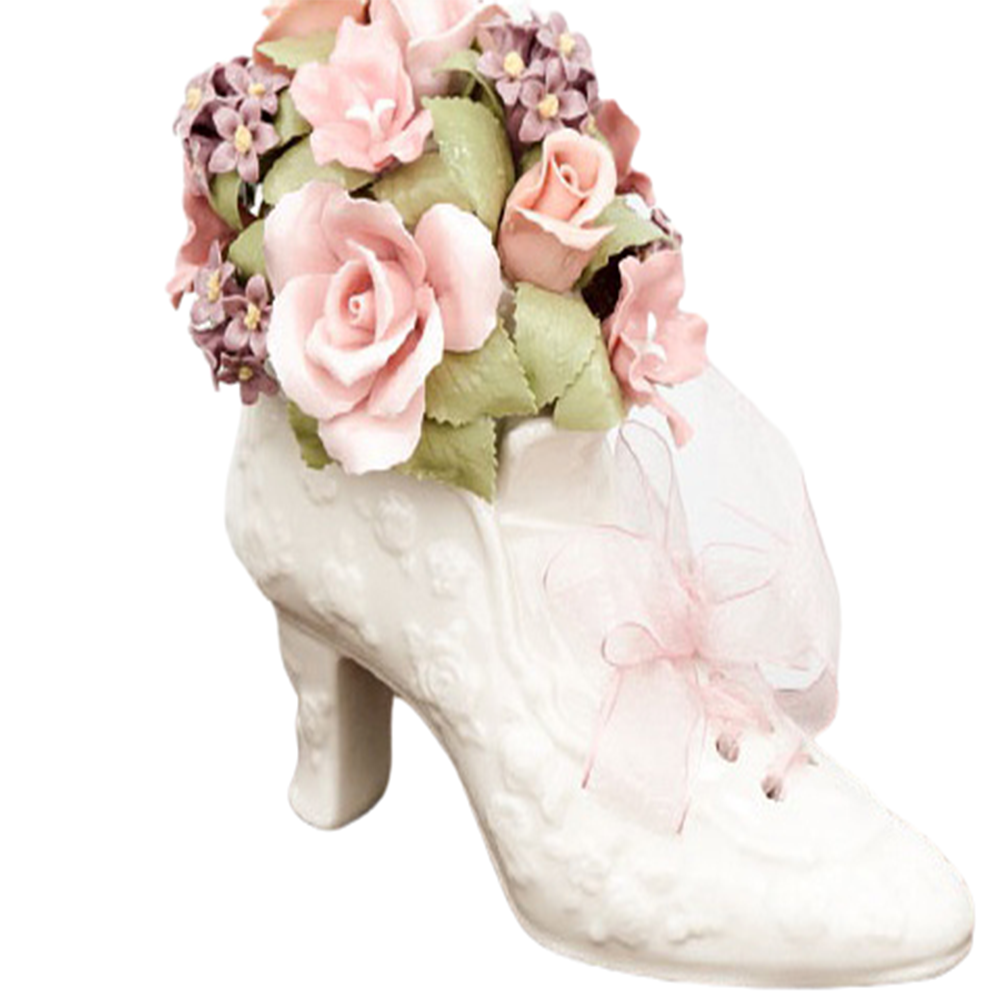 Shoes and rose music box