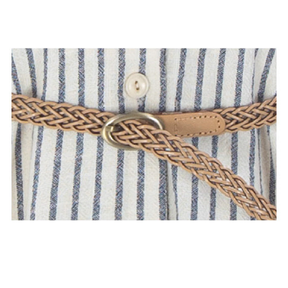 Carina Stripe Linen Long Dress