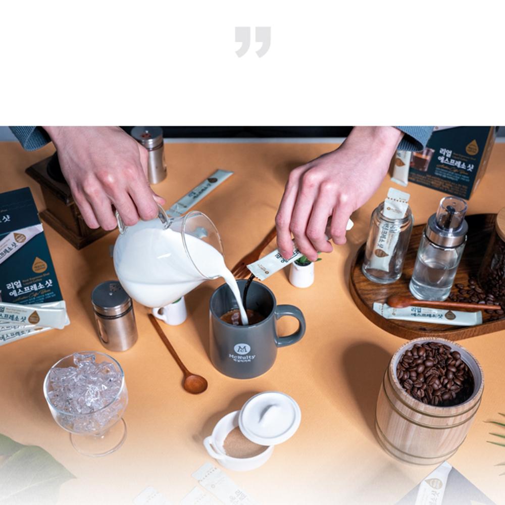 Real espresso shot hazelnut